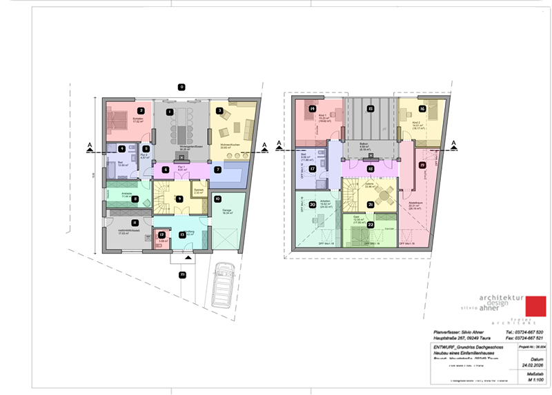 NEUBAU EINES EINFAMILIENHAUSES — Entwurf eines modernen Einfamilienhauses in Taura